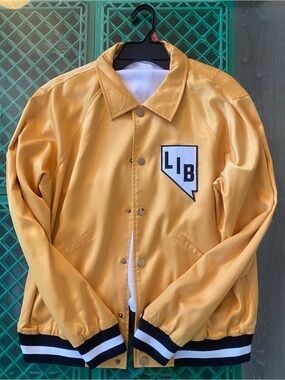 Life Is Beautiful Yellow Bomber Jacket